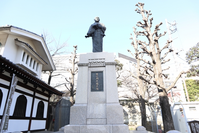 泉岳寺の大石内蔵助像